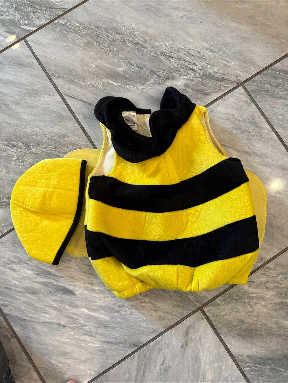 Kids Bumblebee Costume Vest and Hat - Yellow & Black